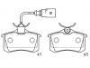 剎車(chē)片 Brake Pad Set:7M3 698 451